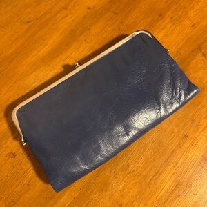 HOBO Blue Leather Wallet